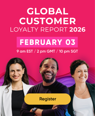 Banner for Antavo's Global Customer Loyalty report 2026 webinar.